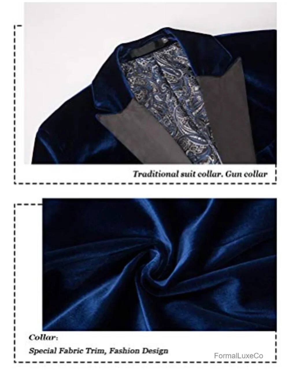 Men's Velvet Blazer Slim Fit One Button Tuxedo Sport Coat Wedding Prom